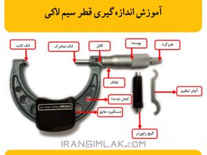 آموزش اندازه گیری قطر سیم لاکی